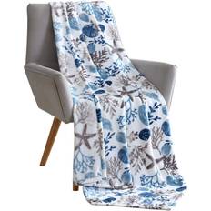 Coastal Ocean Beach Throw Blanket