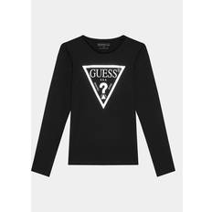 Black Blouses & Tunics Children's Clothing Guess Girl's Long-Sleeve T-shirt Core - Noir