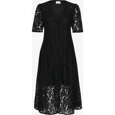 44 - Dame Kjoler på tilbud Kaffe Kanomi Lace Dress - Black Deep