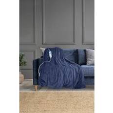 Electric Heated Throw Over Sherpa Blanket