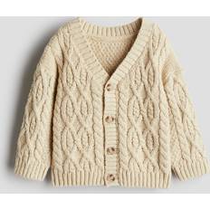 H&M Trøjer Børnetøj H&M Kabelstrikket Cardigan - Beige