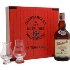 Glenfarclas 25 Year Old Gift Set Whisky Show Package with 1 Sunday Ticket Speyside Whisky 43% 70cl