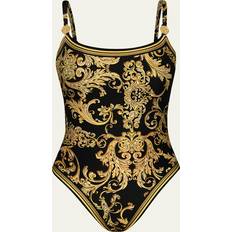 XL Swimsuits L'agence Remi Baroque One-Piece Swimsuit - Black