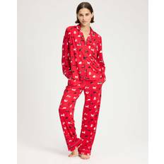 Rosso Pigiama Holiday Pets Long Pj Set - Red