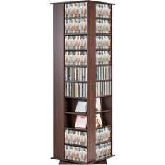 VEVOR Spinning Media Tower Espresso Lagerschrank 47.5x164.5cm