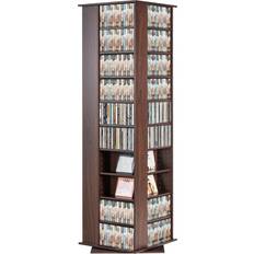 VEVOR Spinning Media Tower Espresso Opbevaringsskab 47.5x164.5cm