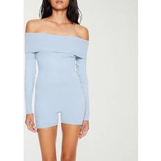 Forever 21 Women Dresses Forever 21 Off Shoulder Dress Long Sleeve - Blue