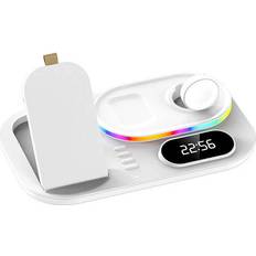 Greenzech 15W 4-in-1 Wireless Charger with Clock