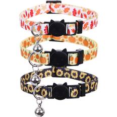 Pets Lamphyface Thanksgiving Day Cat Collar Set of 3