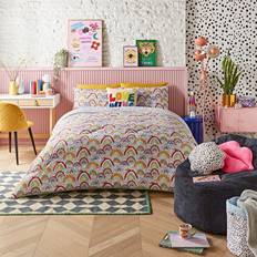 Coverless double duvet Night Lark Eleanor Bowmer Rainbow Coverless Set Double Duvet Cover
