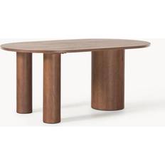 Ovalado Mesas de comedor Westwing Collection Dunia Dark Wood Dining Table 110x180cm