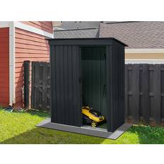Garden Shed Metal with Pent Roof 1.63 x 0.89 x 1.82 m