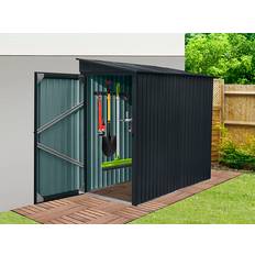 Redskapsbod Trädgårdsskjul med Pulpettak 1,03 x 1,85 x 1,9 m
