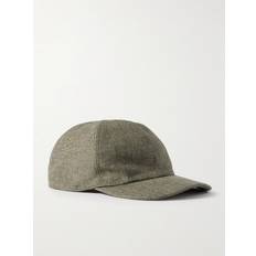 Loro Piana Accessories Loro Piana Logo Embroidered Linen Baseball Cap - Green