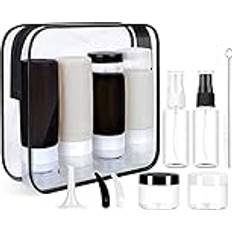 Morfone 16 Pack Silicone Travel Bottles Set for Toiletries 2oz 3oz