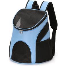 Pets Zeuxo Pet Cat Backpack Carrier with Breathable Mesh Blue