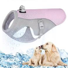 Pets None Adjustable Dog Cooling Vest M Pink