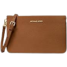 Michael Kors Jet Set Large Pebbled Leather Crossbody Bag - Luggage