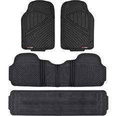 Motor Trend 3 Row Odorless Rubber Floor Mats