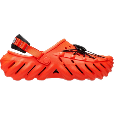 Men - Orange Outdoor Slippers Crocs Echo Reflective Laces Clog - Lava