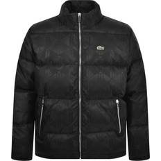 Lacoste Jacquard Down Jacket - Black