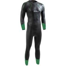 Zone3 Terraprene Vision Mens Swim Wetsuits Black/Turquoise-Extra