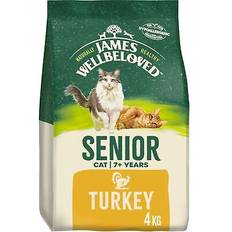 James Wellbeloved Cats Pets James Wellbeloved Senior Turkey 4 kg Bag Hypoallergenic Dry Cat Food