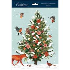 Caltime Frosted Pine Tree Portrait Advent Calendar