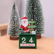 Calendarios de Adviento Cute Wood Christmas Advent Calendar