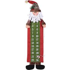 Hombre Calendarios de Adviento Santa Snowman Stereo Doll Decal Calendar Christmas Advent Calendar B