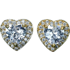 Shein Vanel 1 Pair Of Simple & Exquisite Multi-Color Heart-Shaped Earrings, Perfect Gift For Wife Or Daughter (Copper Material Is Relatively Soft, The Earring Pin Can Be Bent, And Can Be Straightened To Use)