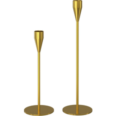 Piet Hein Venus & Jupiter Brass Candlestick 29cm 2pcs