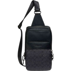 Coach Zaini Coach Gotham Pack In Signature Canvas - Smooth Leather/Black Copper/Charcoal/Black