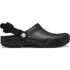 Classic Work Graphic Clog - Black Glitter