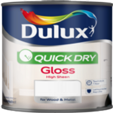 White - Wood Paints Dulux Quick Dry Wood Paint White Cotton 0.75L