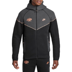 Cee Nike Men's Tech Fleece Windrunner x Central Cee Full-Zip Hoodie - Black/Anthracite/Metallic Red Bronze