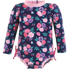 Swimwear Children's Clothing on sale Rashguard Baby Swimsuit - Navy Bright Pink Floral