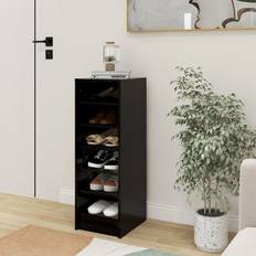 Ebern Designs Cabinet 31.5 x 35 x 90 cm Black Shoe Rack