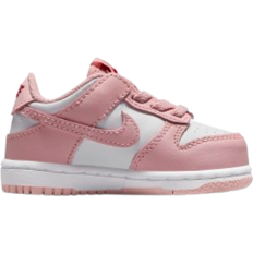 Faux Leather Children's Shoes Nike Dunk Low TD - White/Pomegranate/Pink Glaze