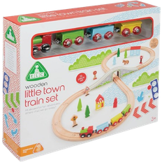 Train Track Set Early Learning Centre Wooden Little Town Train Set