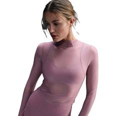 Nike Bluser Nike Zenvy Dri-FIT Top Med Lang Ærmer - Lilla