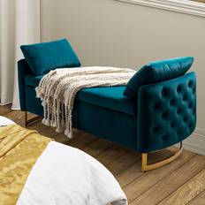 Velvet Storage Benches Fairmont Park Ageet Velvet Upholstered 57.15cm H X 148.59cm W X 58.42cm D Storage Bench