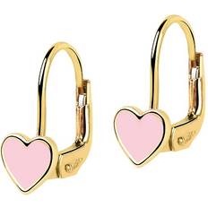 Enfant Boucles d'oreilles FAVS Kinderohrring 375er Gelbgold Emaille - Gelbgold