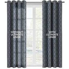 Commonwealth Home Fashions Blackout Window Curtain Liner 45 in x 77 in