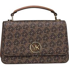 Michael Kors Taschen Michael Kors Empire Signature Logo Satchel - Brown/Luggage