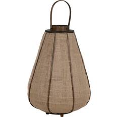 Trä Värmeljuslyktor Home ESPRIT Naturell Jute Bambu 41,5 x 41,5 x 57 cm Värmeljuslykta