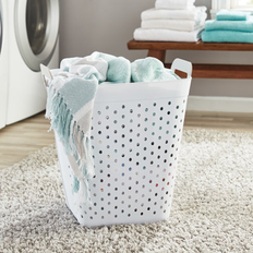 Starplast Plastic Laundry Hamper 19.8 x 15.5 x 15.5 in