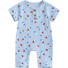 Bodysuits Musos 4th of July Baby Rompers - Ice Cream Print