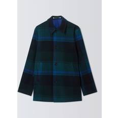 Green - Men Coats Paul Smith Cropped Wool Blend Pea Coat - Paul Smith