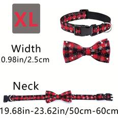 Pets Temu Adjustable Snowflake Dog Christmas Collar